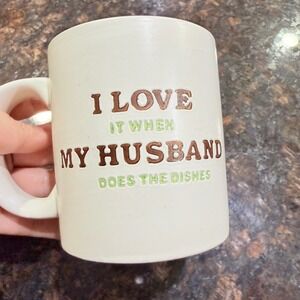 DaySpring Husband Does Dishes Song of Solomon 3:4 Bible Verse Ceramic‎ Mug 88648